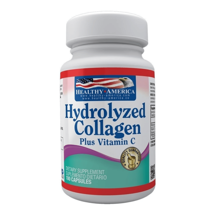 HYDROLYZED COLLAGEN 1500mg + VITAMIN C, 100 Cápsulas  *** COLÁGENO HIDROLIZADO + VITAMINA C, 100 Cápsulas