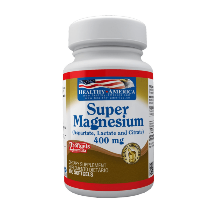 SUPER MAGNESIO 400 mg, 100 Softgels