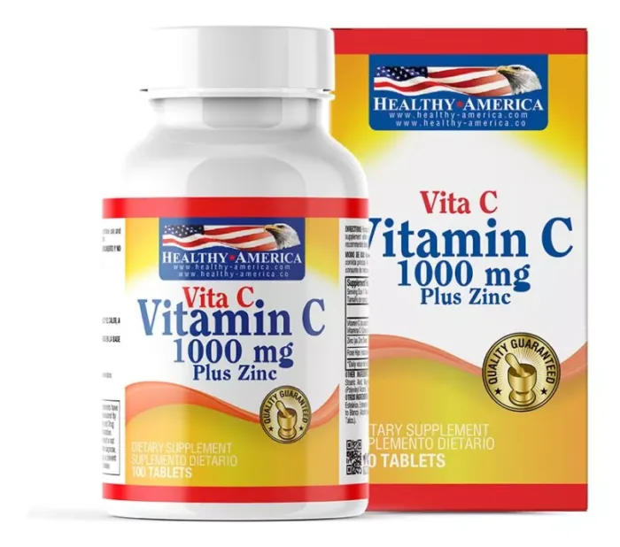 VITAMINA C 1.000 mg + ZINC, 100 Tabletas
